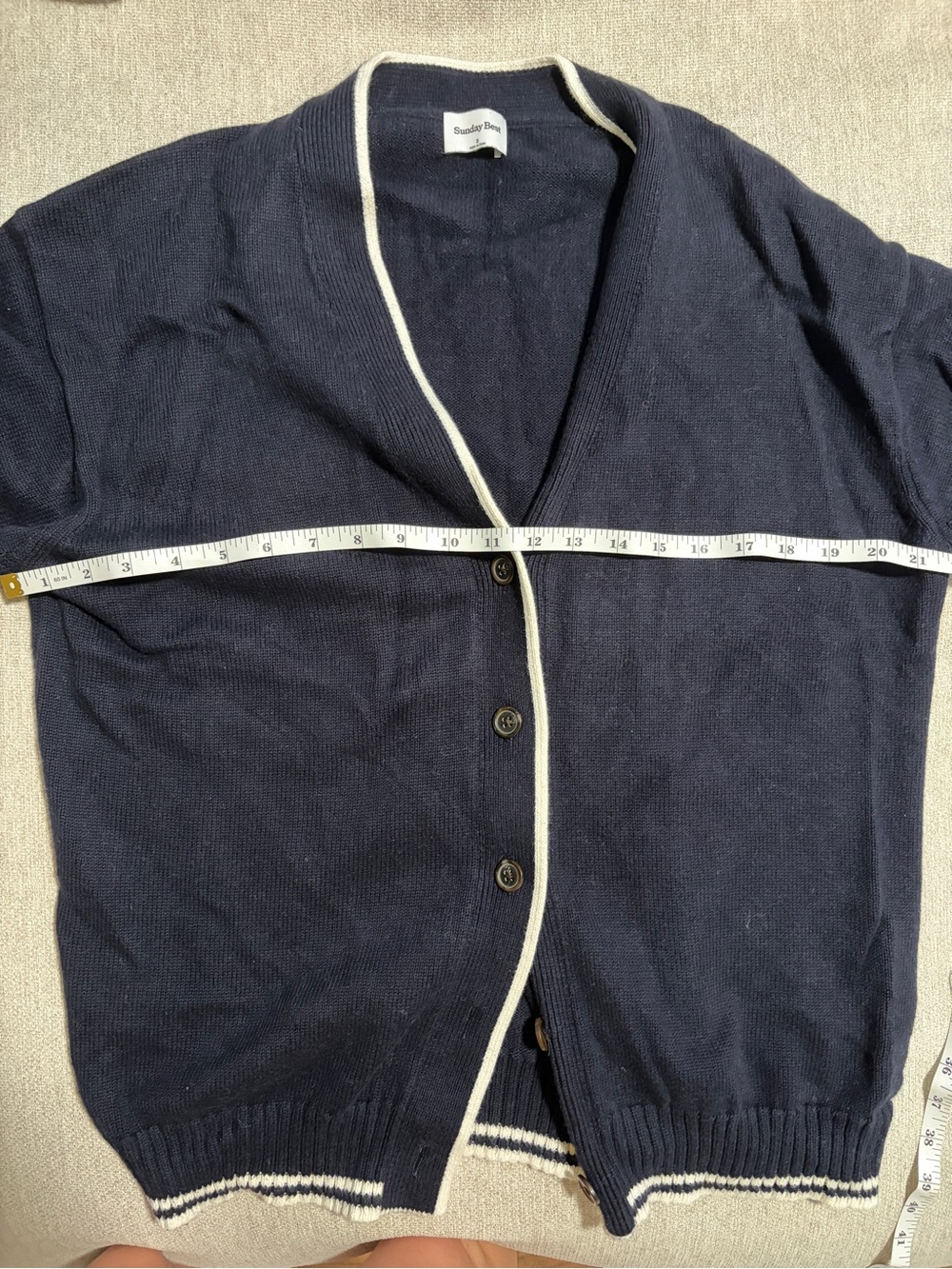 Navy Lamora cardigan - Picture 7 of 8